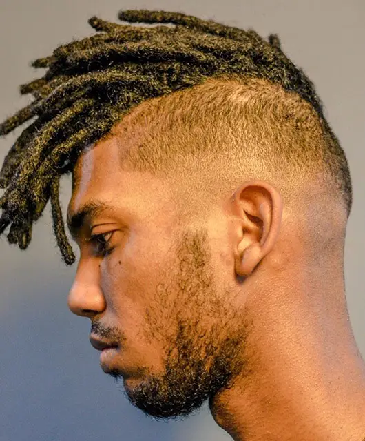 Edgy Mohawk Dreads Hairstyles for Men.