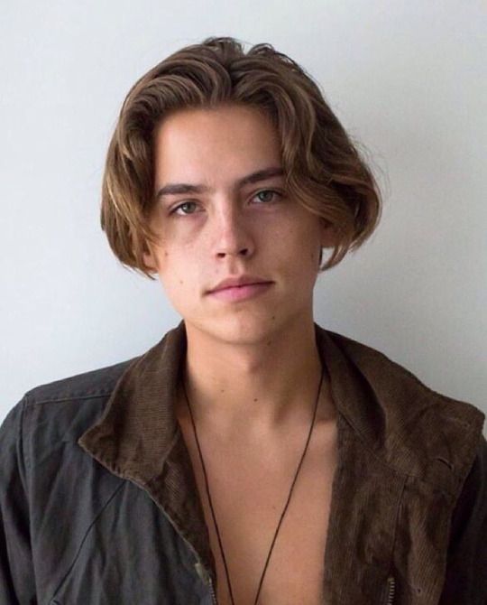 Cole Sprouse Middle-Part Hairstyle