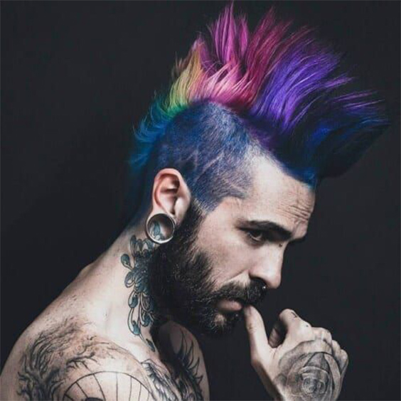 Rainbow Punk Hairstyle