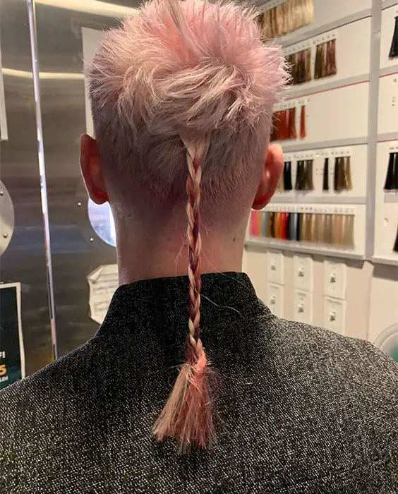 Messy Pink Cut with Rat Tail