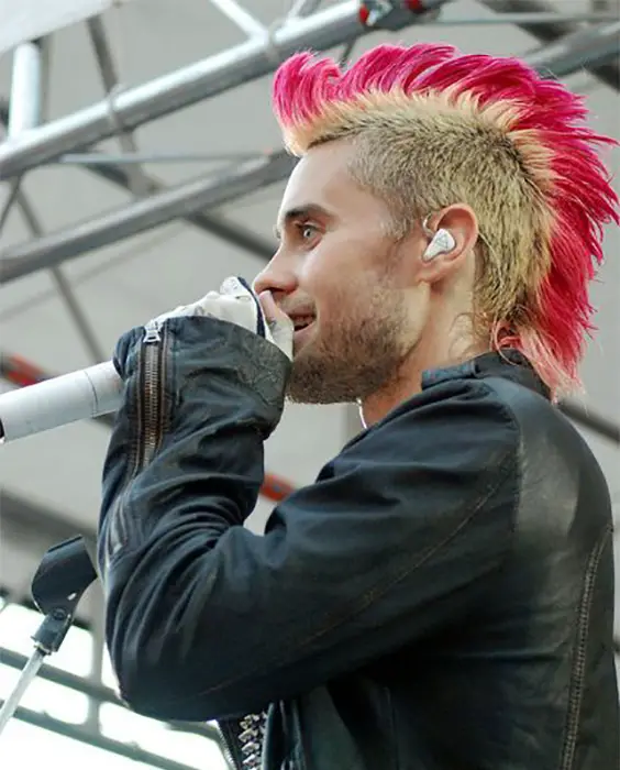 Jared Leto Hot Pink Spikes