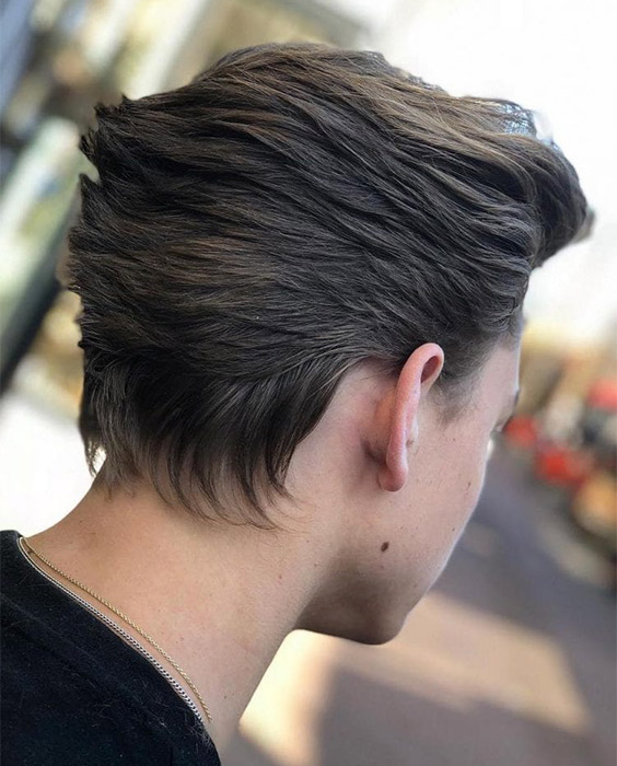 Swept-Back Quiff Ducktail