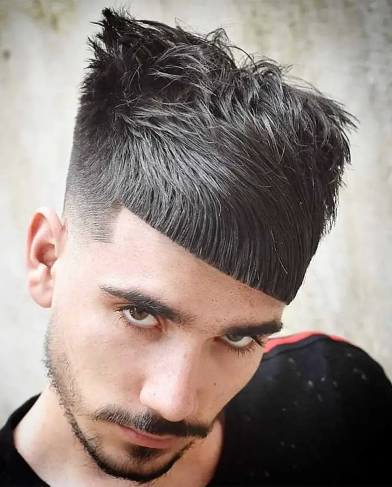 Fair Hair with Horns-25+ Stylish Angular Fringe Haircuts for Men in 2023