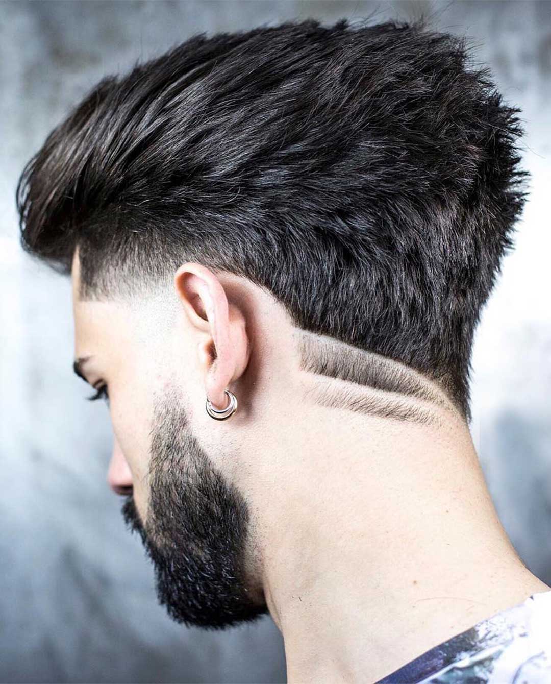 Ducktail Haircut with Double Line