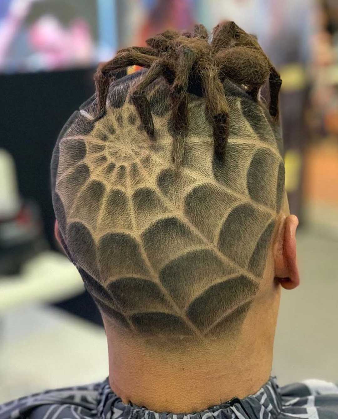 Spider Web Hair Design