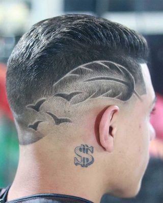 42 Cool Hair Designs For Men In 2024 Men S Hairstyle Tips   Swallow And Feather Hair Design 320x397 