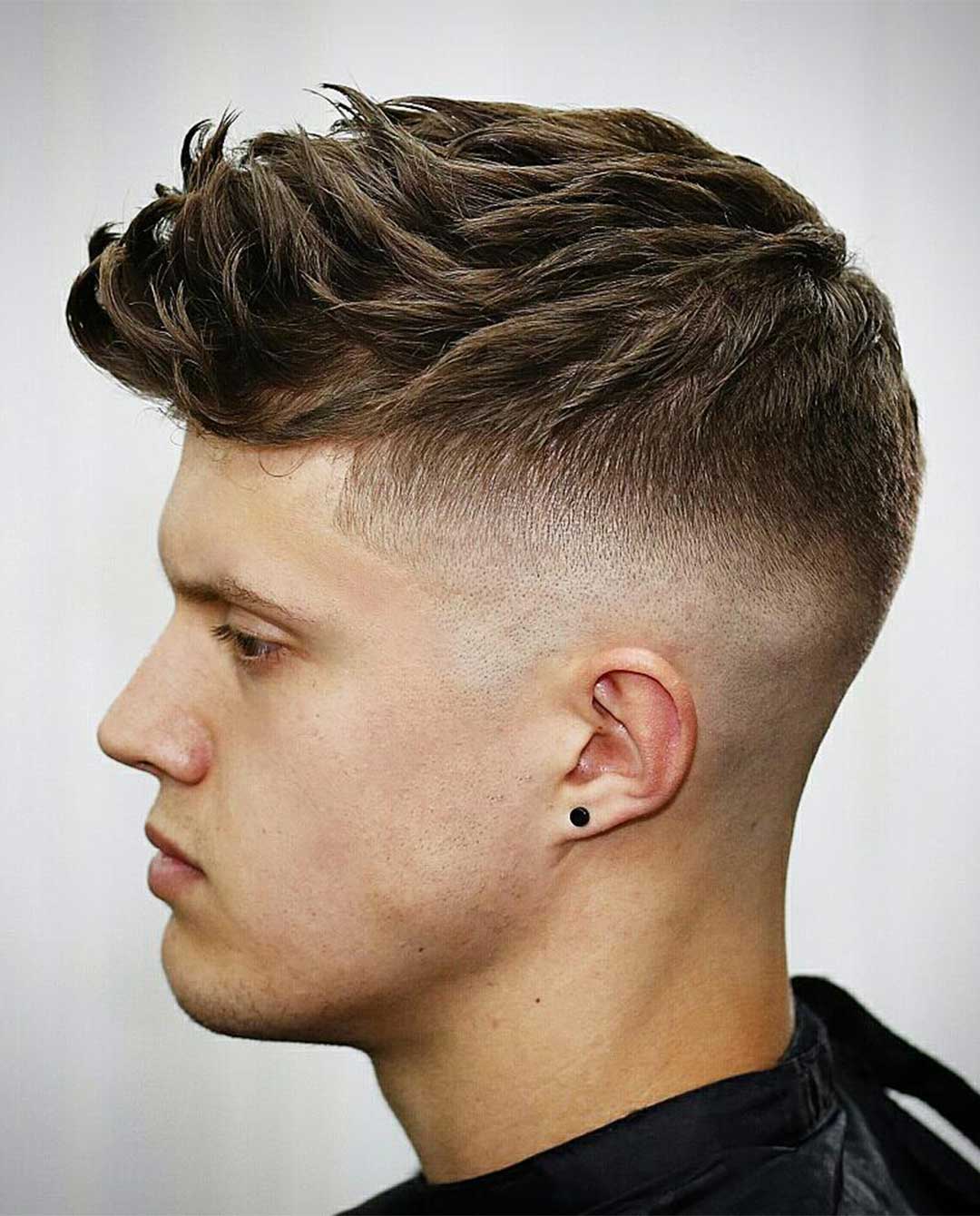 Textured Fohawk with High Fade