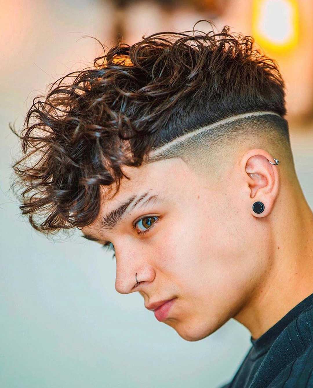 Undercut with Wavy Fringe