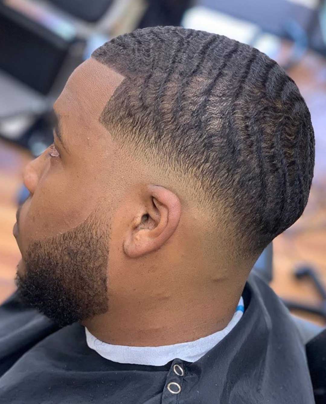 Skin Fade 360 Waves Haircut 