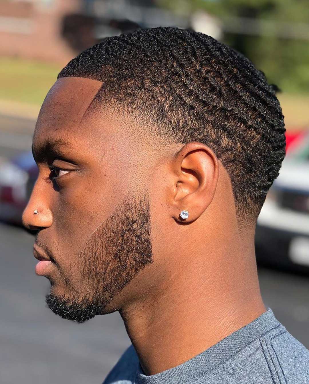 Taper Haircut with Waves