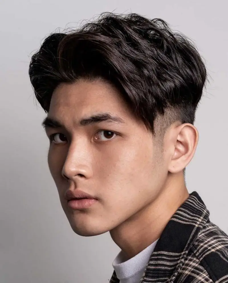 asian male hairstyles quiff