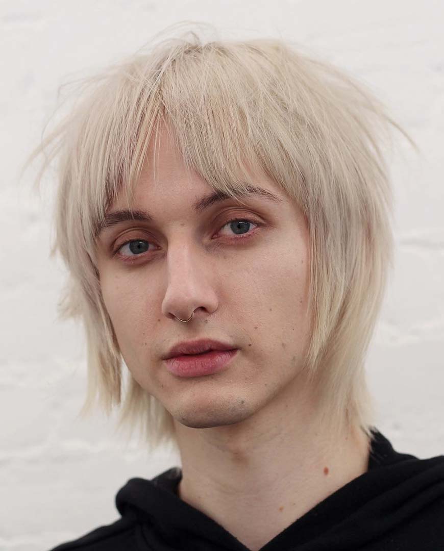 Medium-Length Blonde Hairstyle