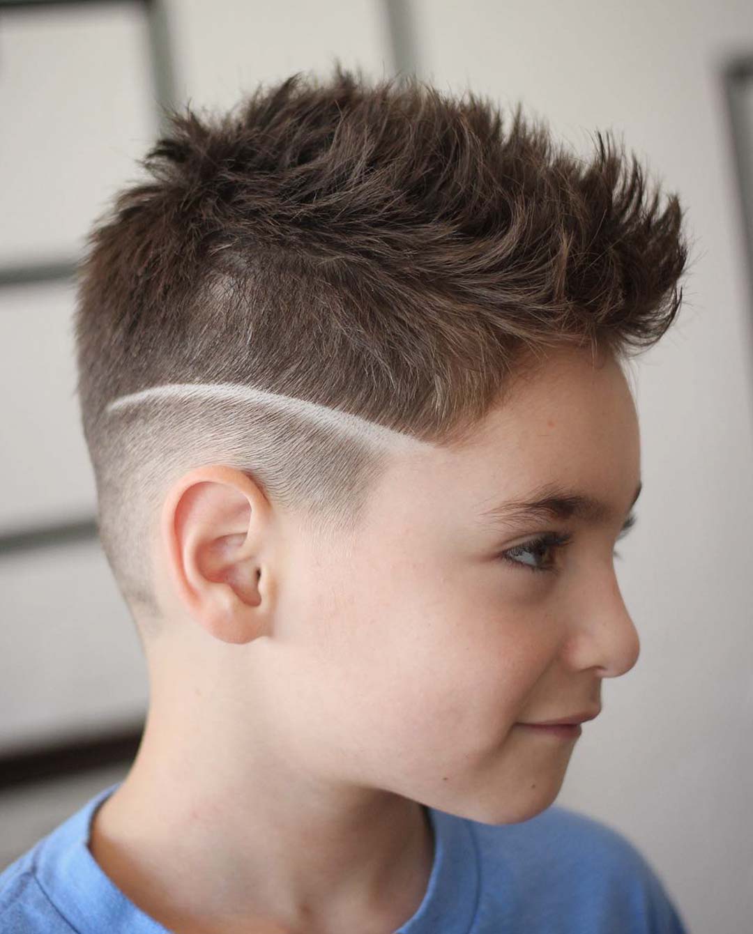 Cute Little Boy with Short Faux Hawk