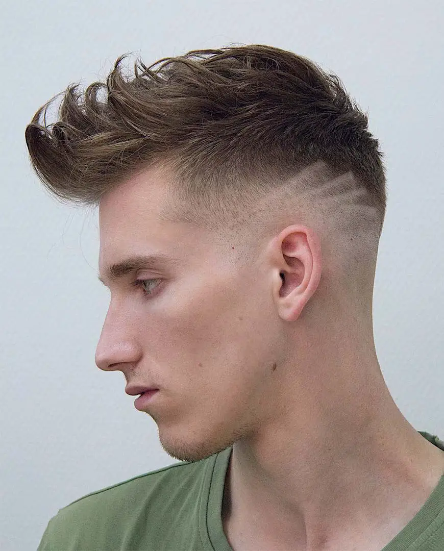 Thin and Layered Faux Hawk