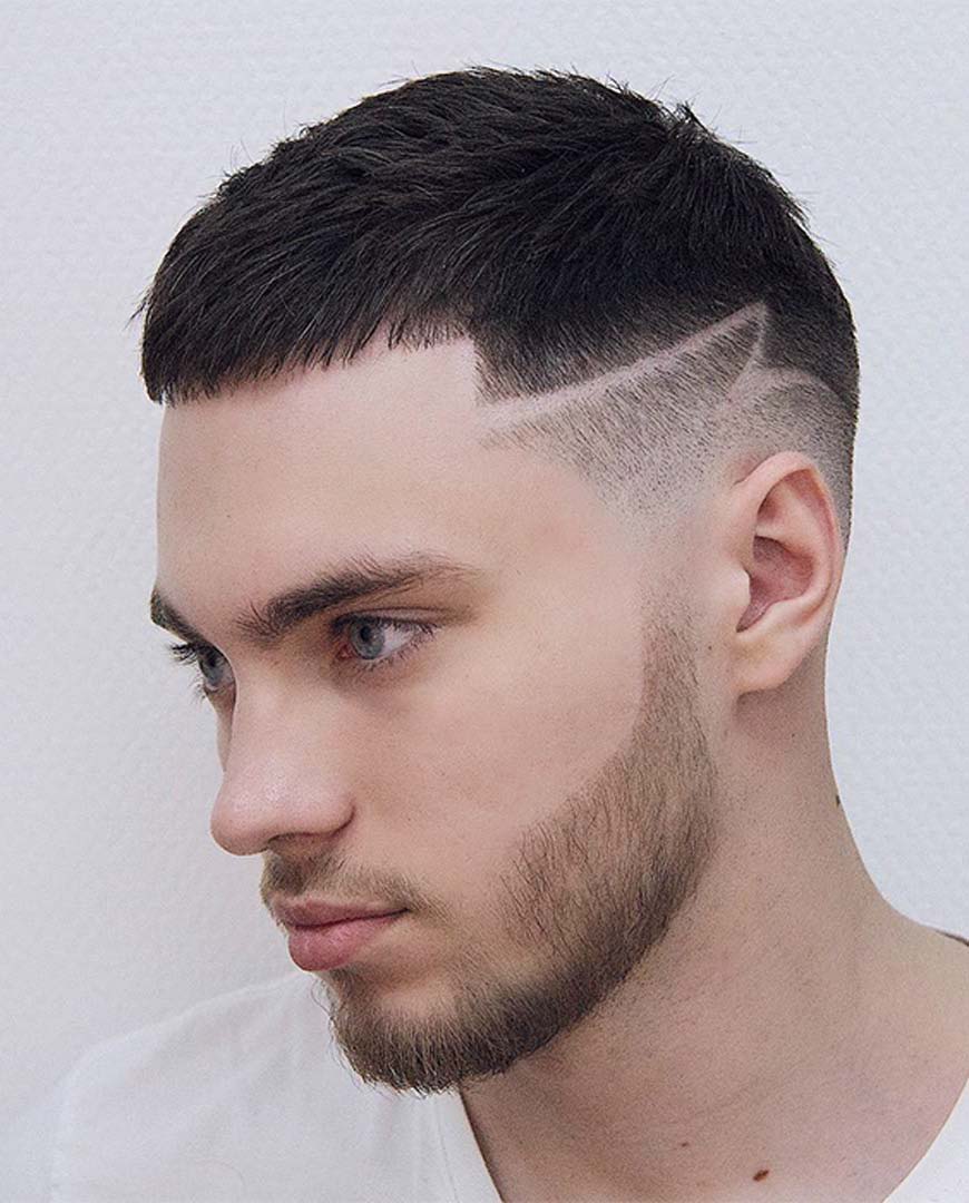 Buzz Cut with Hair Design