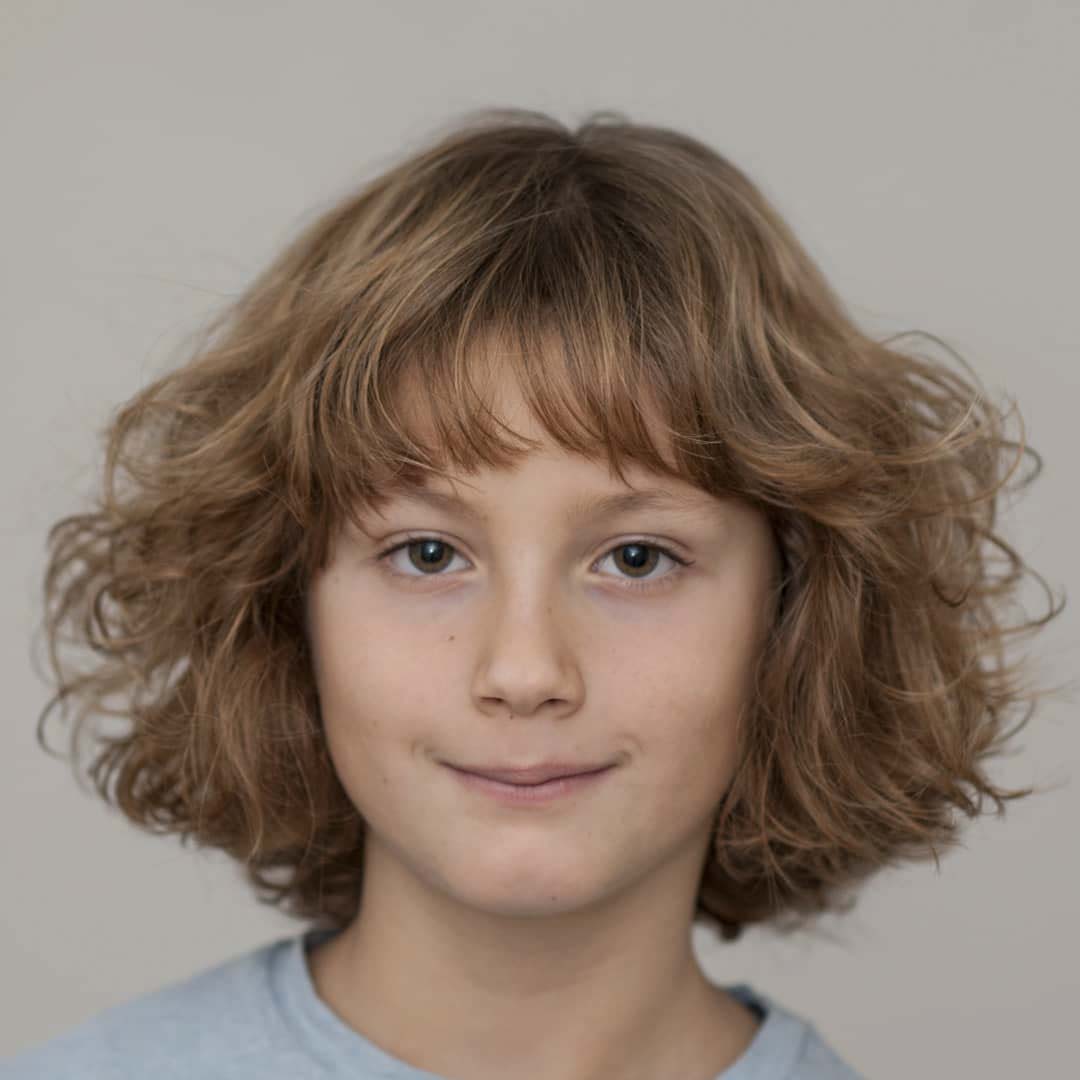 Little Boy With Long Hair