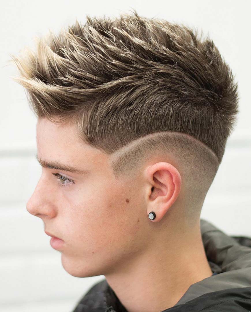 Spiky Faux Hawk with Highlights