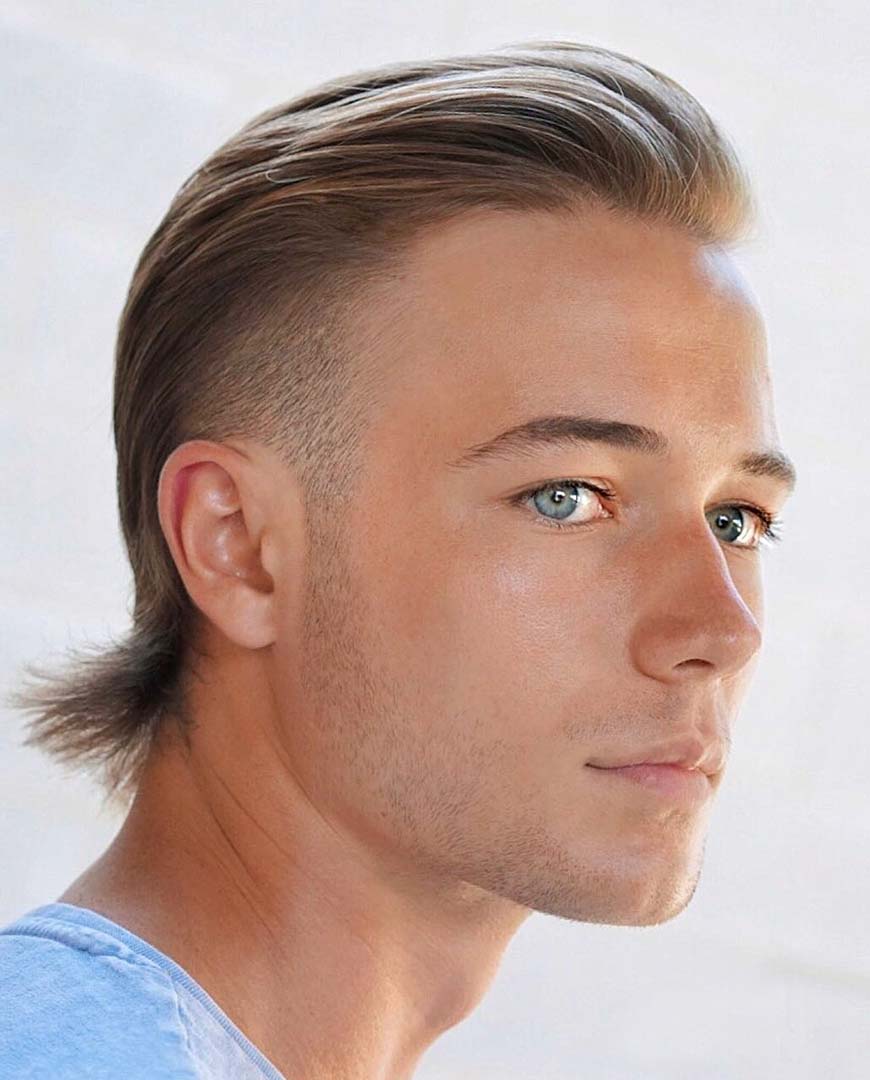 Swept Back with Mullet