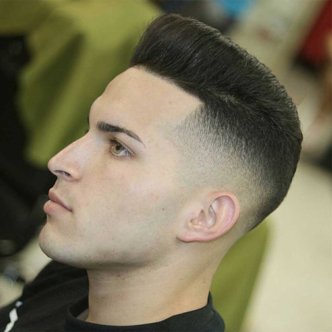 Short Pompadour with High Fade