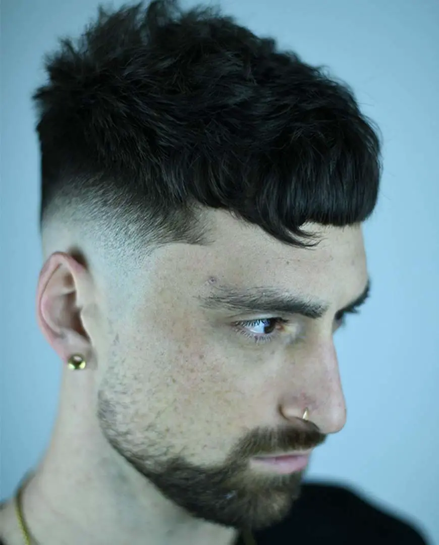 Textured French Crop with High Fade