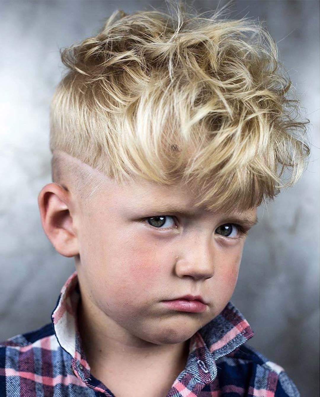 Cute Little Boy with Wavy Shag