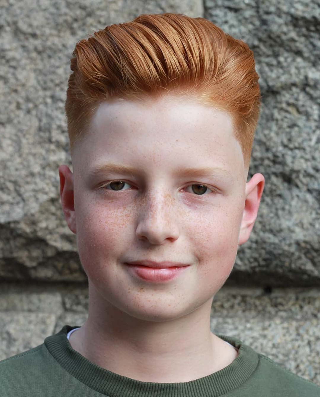 Red Hair with Comb Over