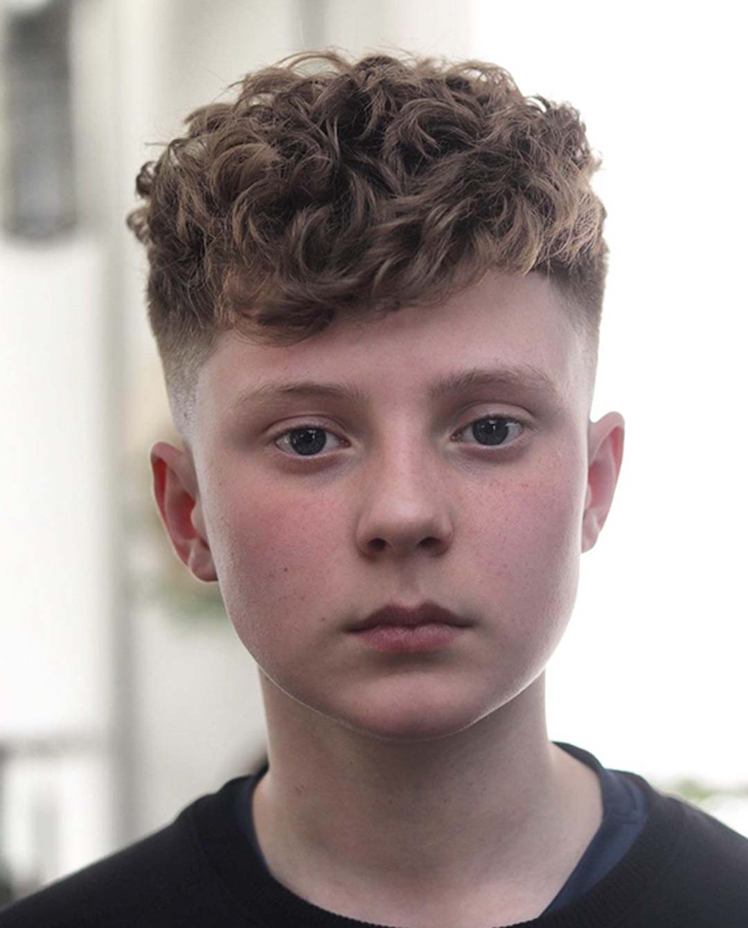 Little Boy with Curly Fringe