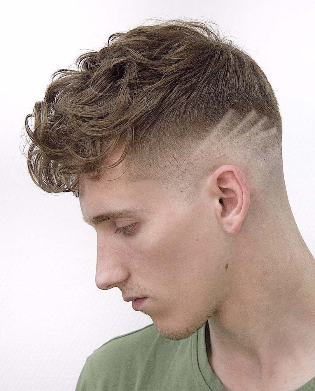 Wavy Fohawk with Side Design