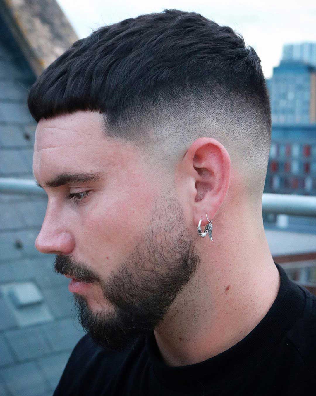 Caesar Undercut with Drop Fade