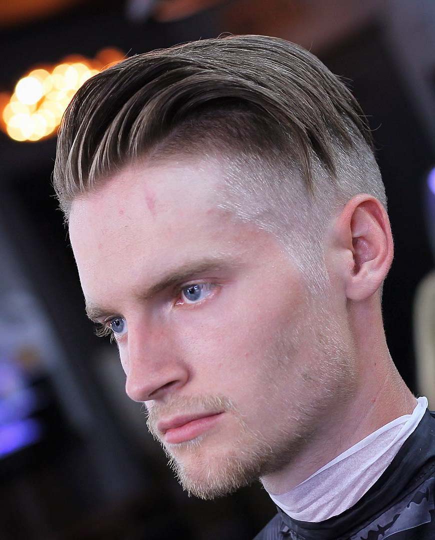 Sleek Side Swept Undercut