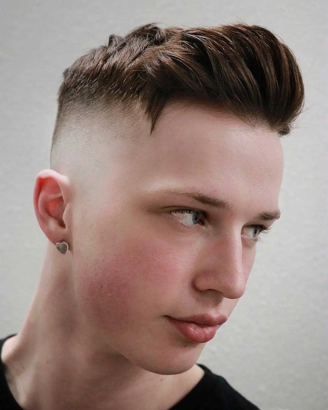 Long Side Swept Haircut for Men