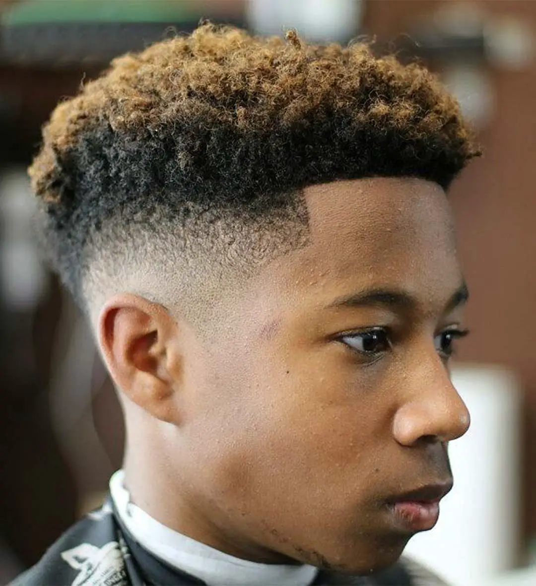 Dyed Top Black Boy Hairstyles