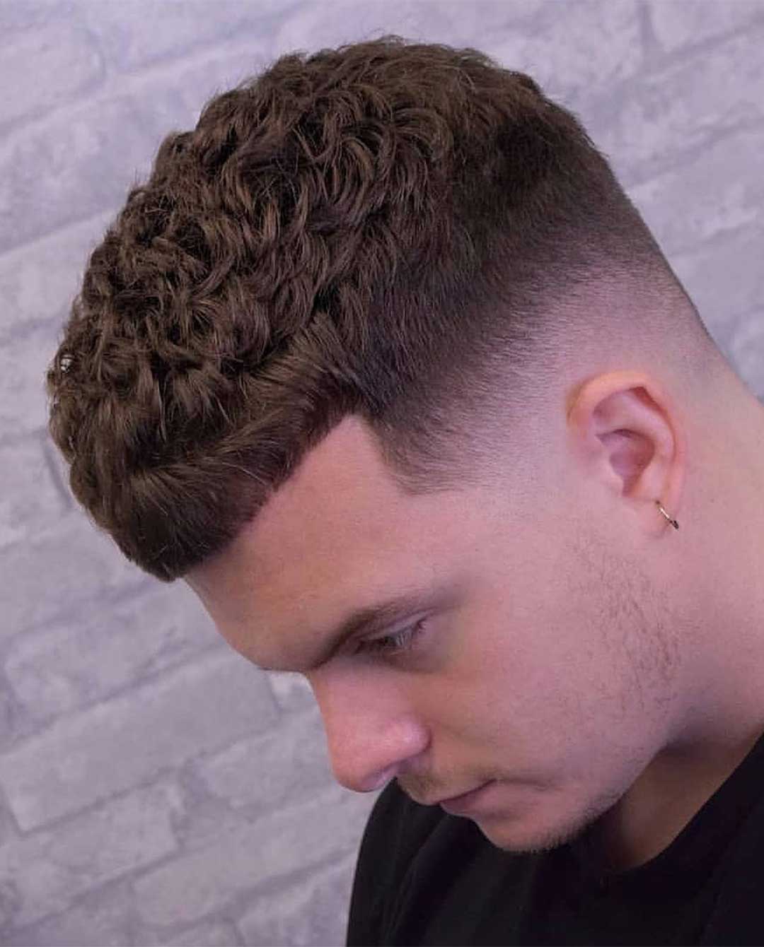 Fade Haircut + Perm Hair