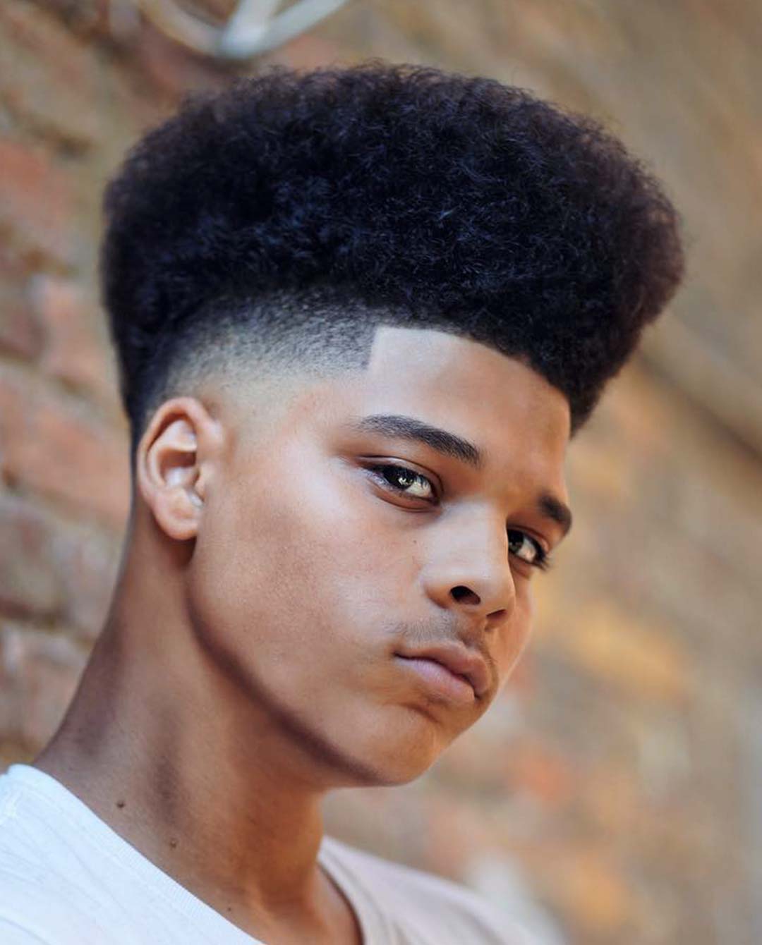 High Flat Top with Temple Fade