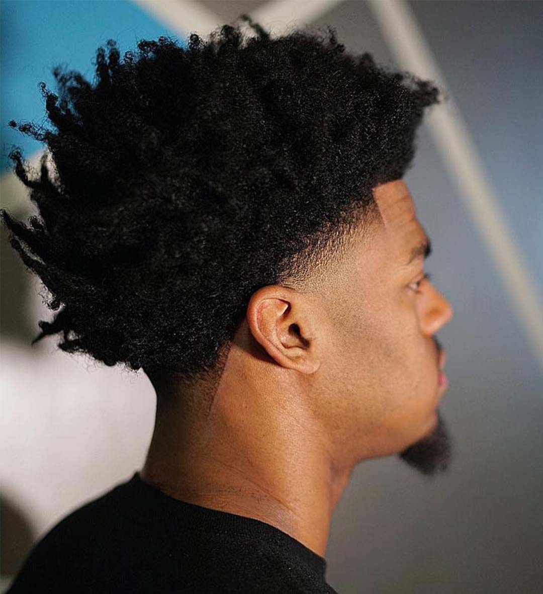 taper fade afro