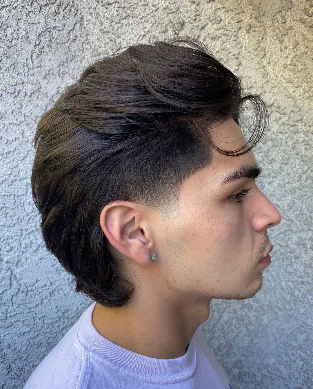 Taper Fade 72 Stylish Taper Haircuts For Men In 2021   Layered Haircut With Mullet 