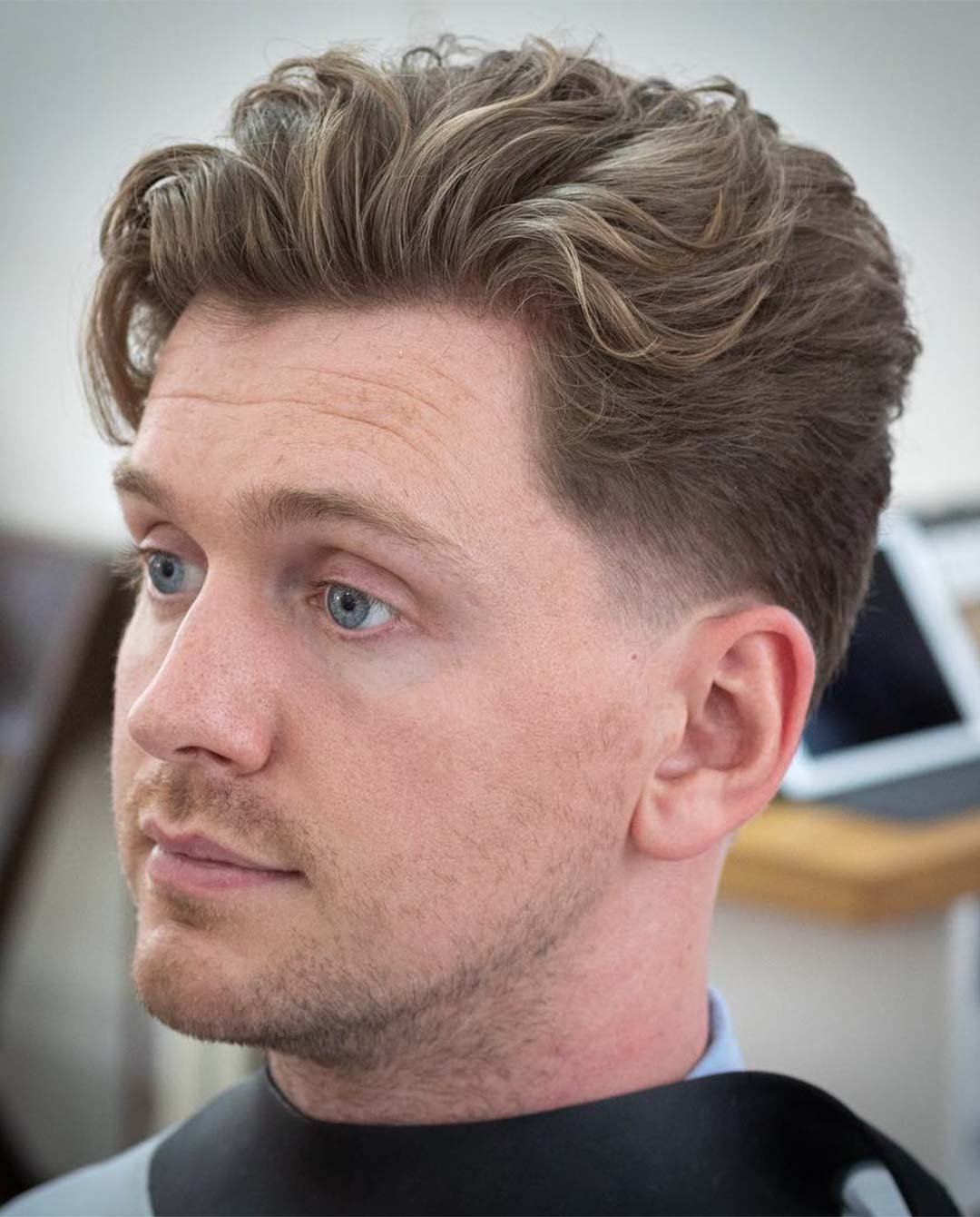 Parted and Wavy Hairstyle