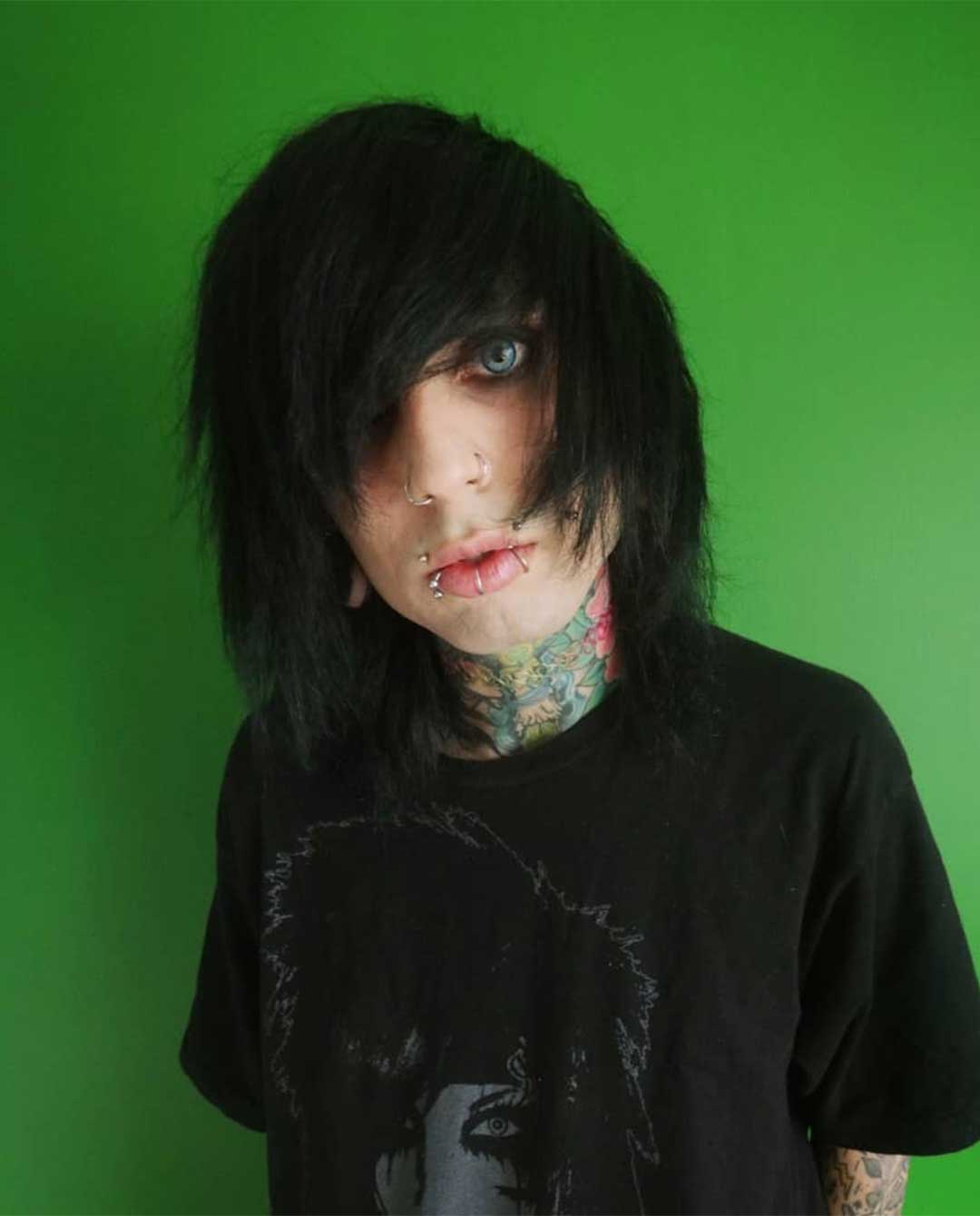 Shoulder Length Emo Hairstyle