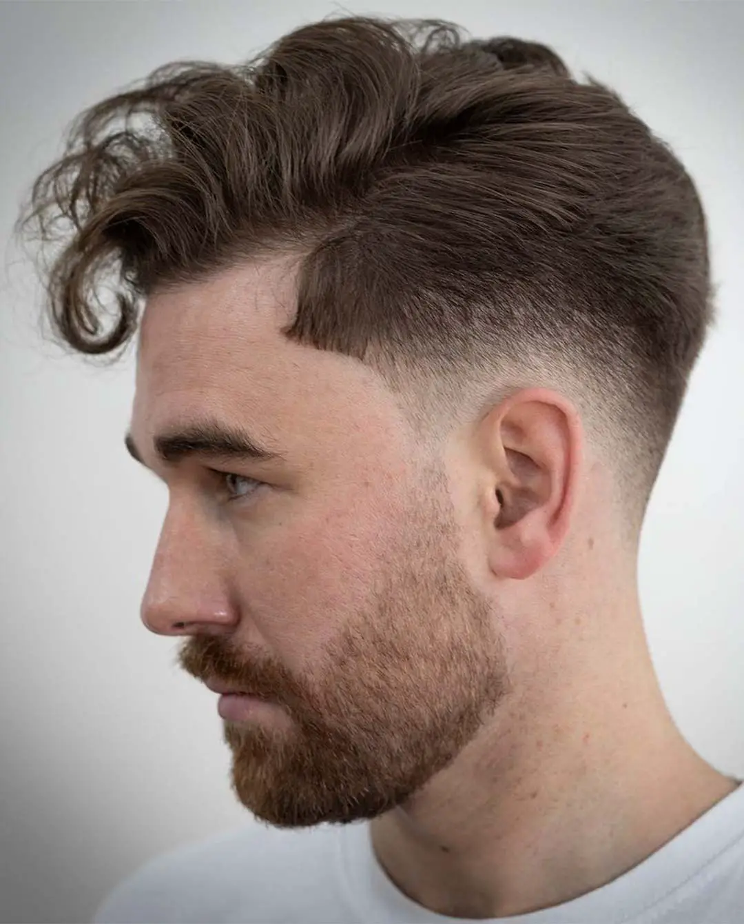 Side Swept with Low Fade