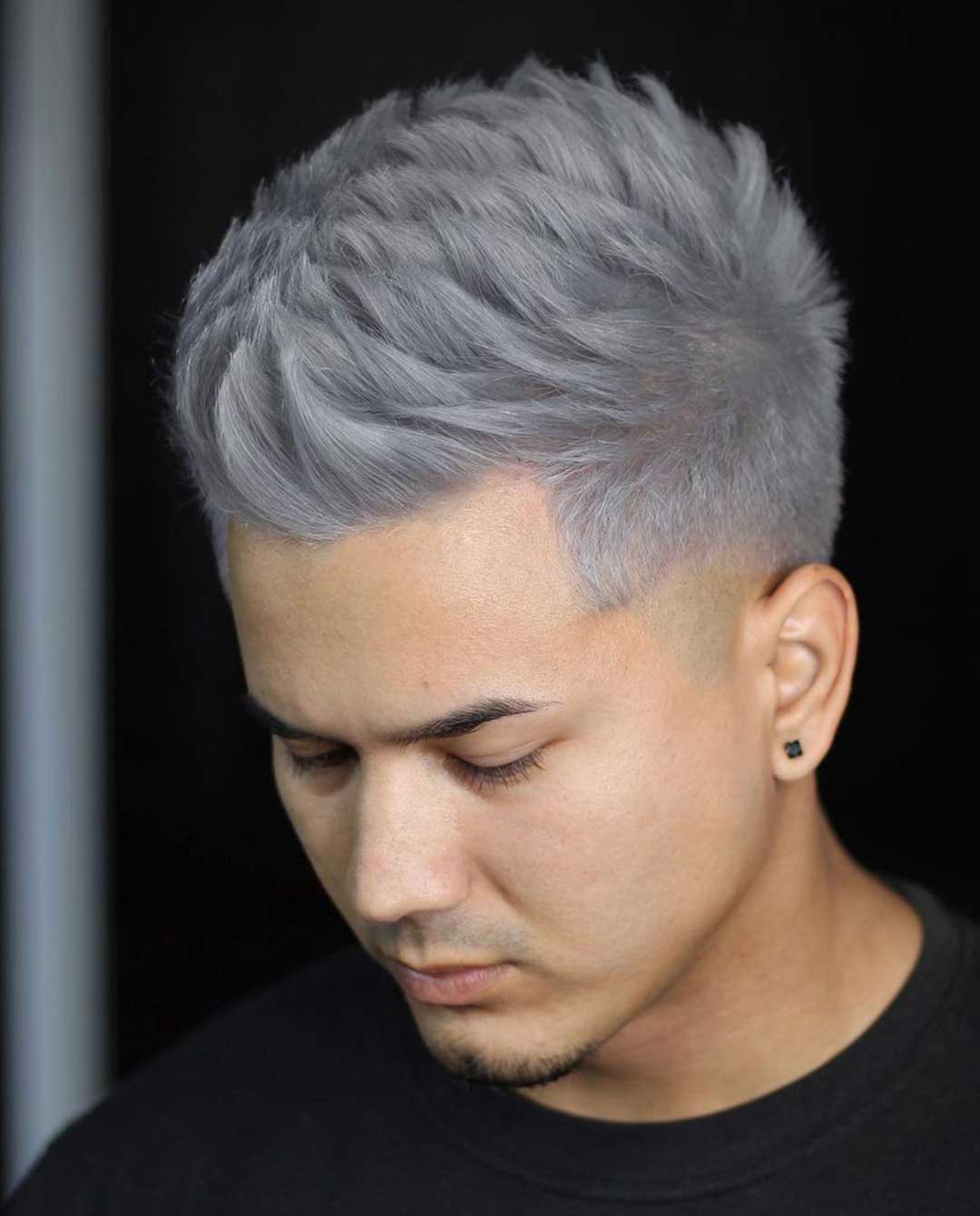 Silver Faux Hawk