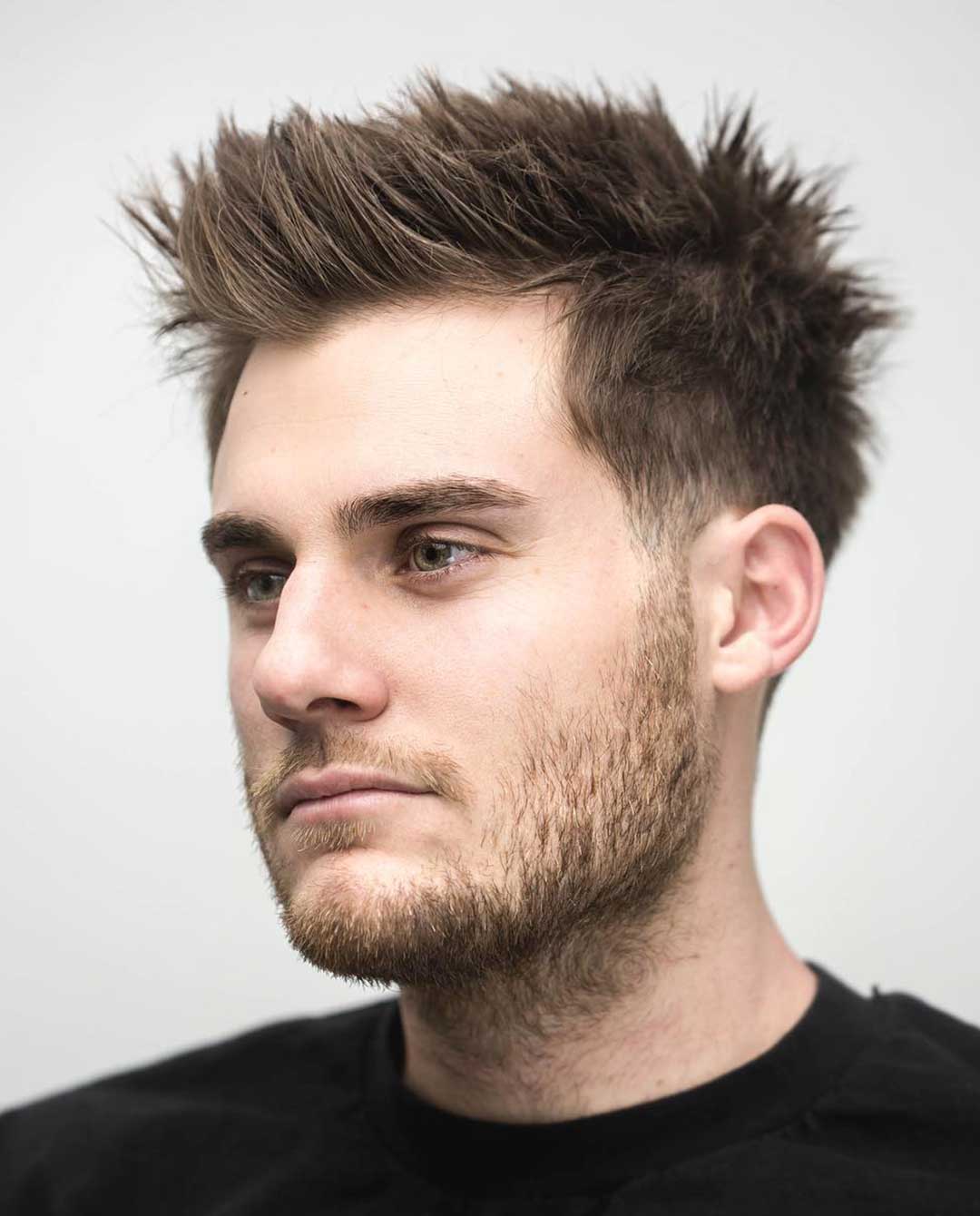 Spiky Quiff with Low Taper fade