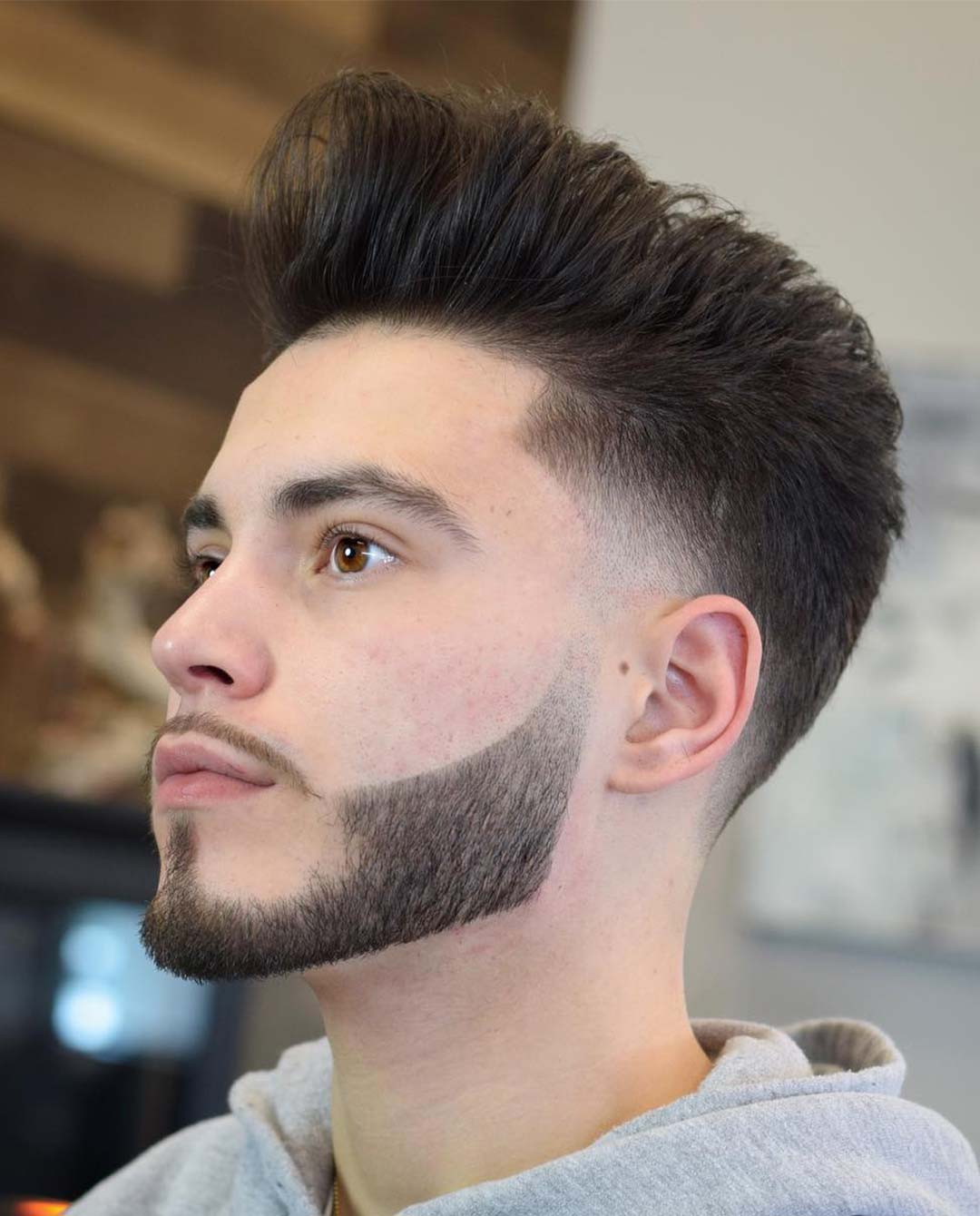 Taper Fade Pompadour