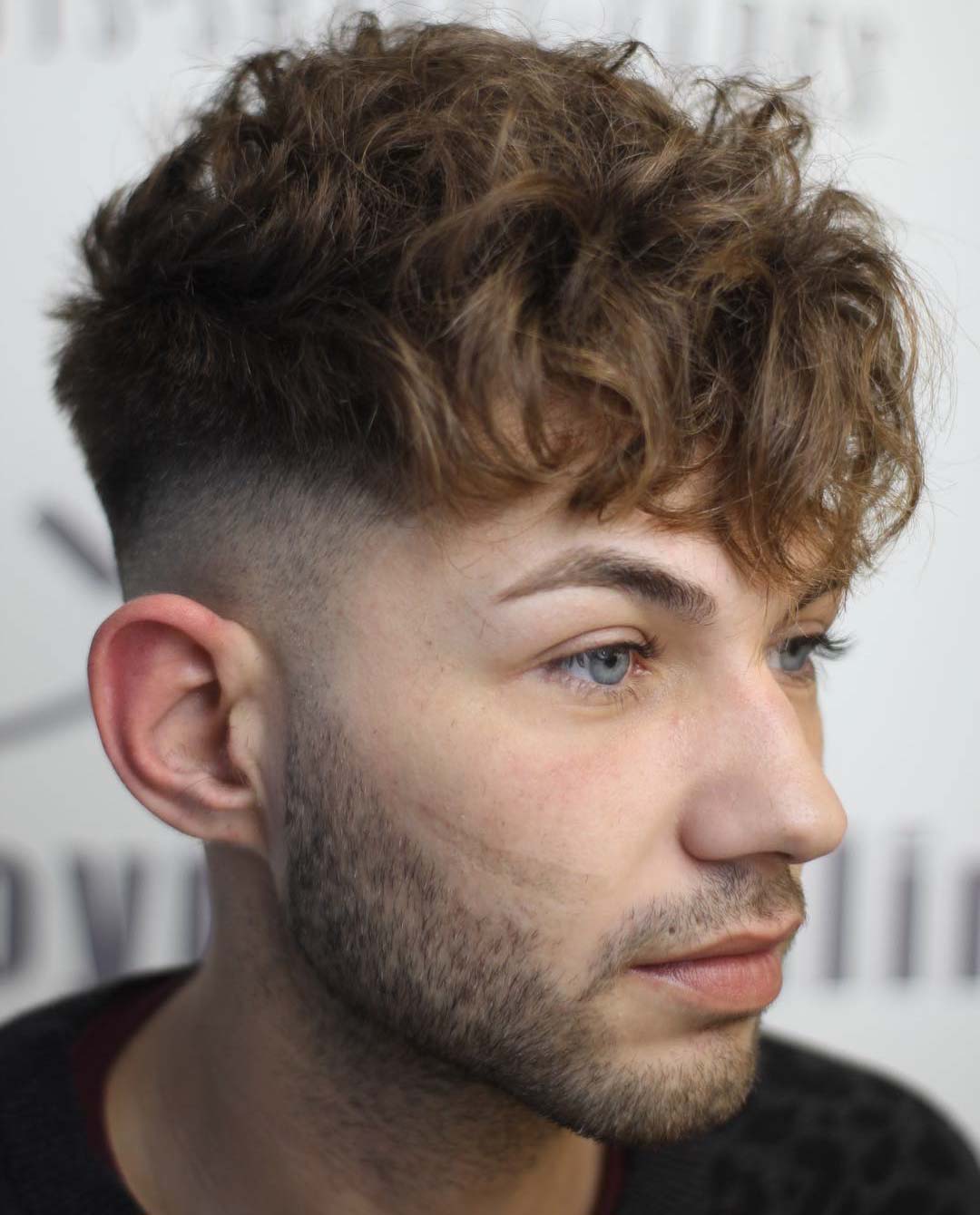 Undercut Haircut + Curly Fringe